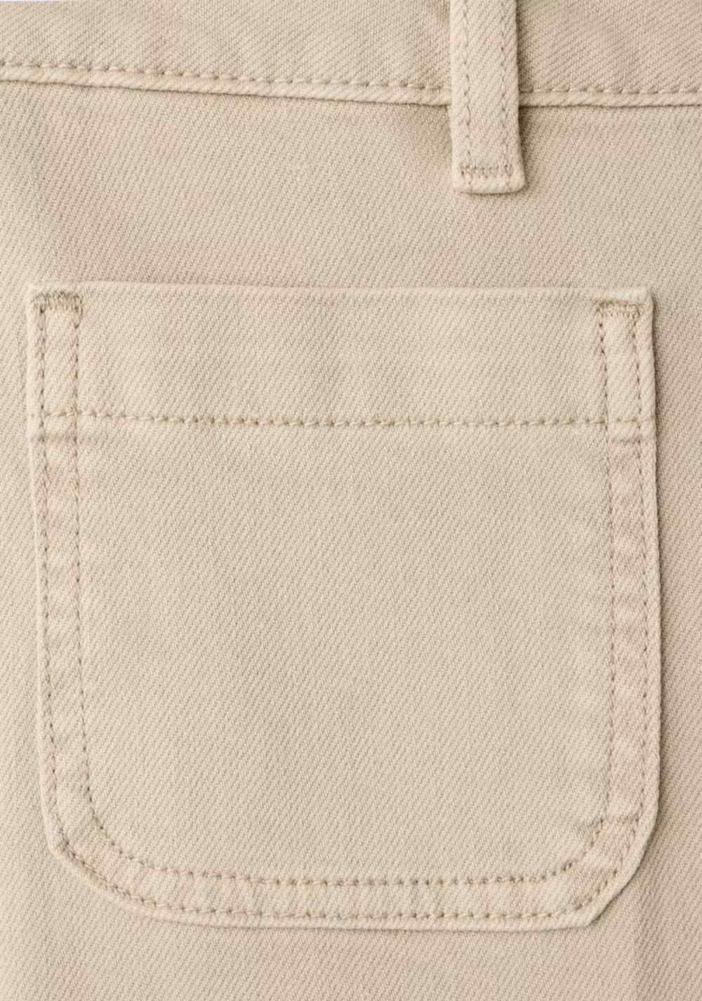 Jeans Wide Leg Bolsillos Parche Mango 7