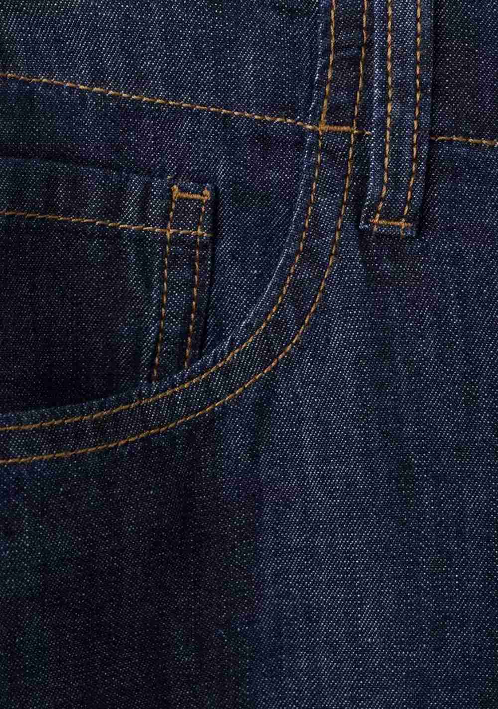 Jeans Wide Leg Rinse Wash Mango 7