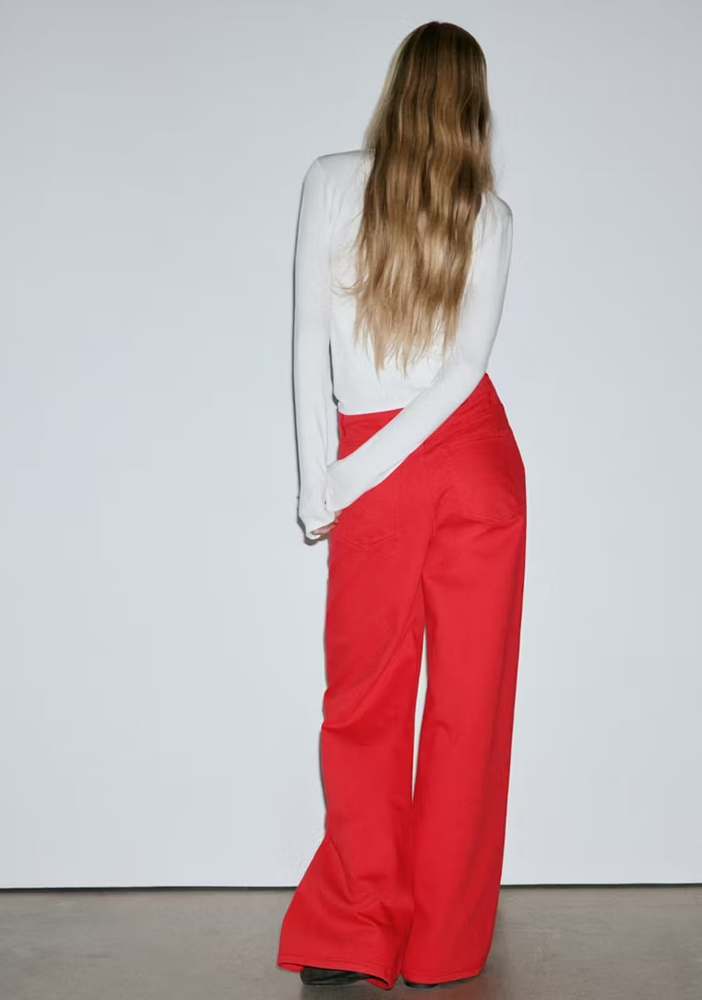 Jeans Wide Leg Tiro Bajo Mango 3
