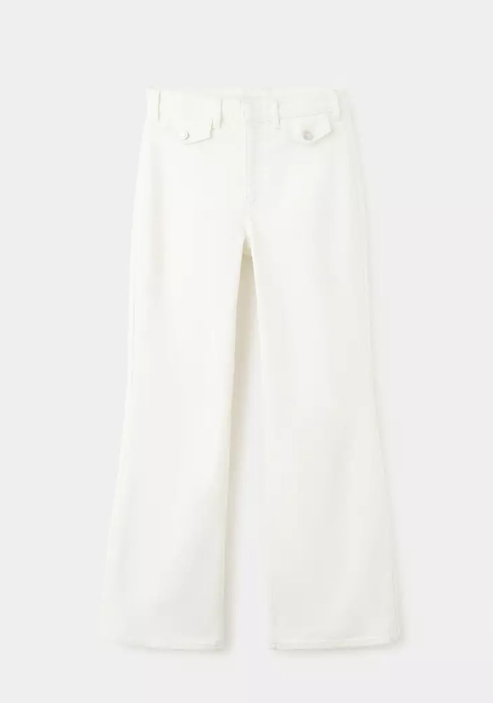 Jeans Wide Leg Tiro Medio Bolsillos Mango 7