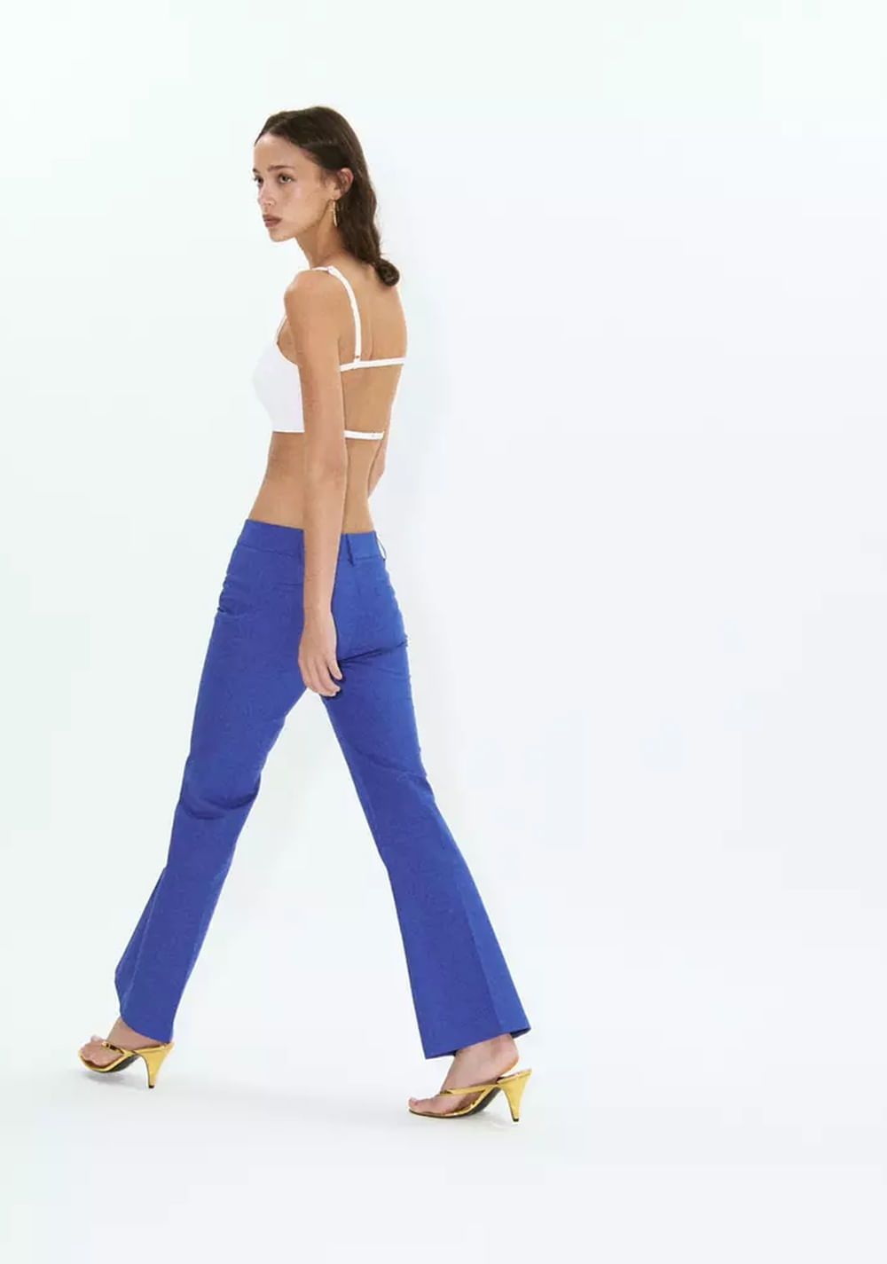 Pantalón Acampanado Bolsillos Ribete Mango 4