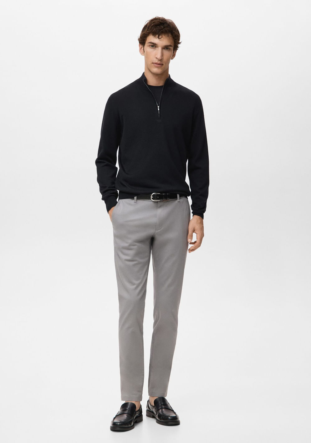 Pantalón Barna Super Slim Fit Chino Sarga Mango 2