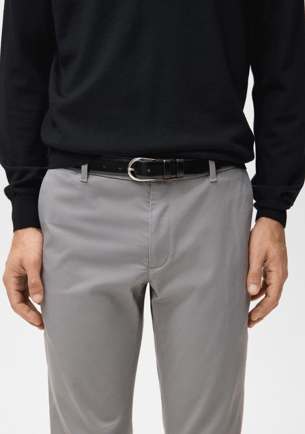 Pantalón Barna Super Slim Fit Chino Sarga Mango 5