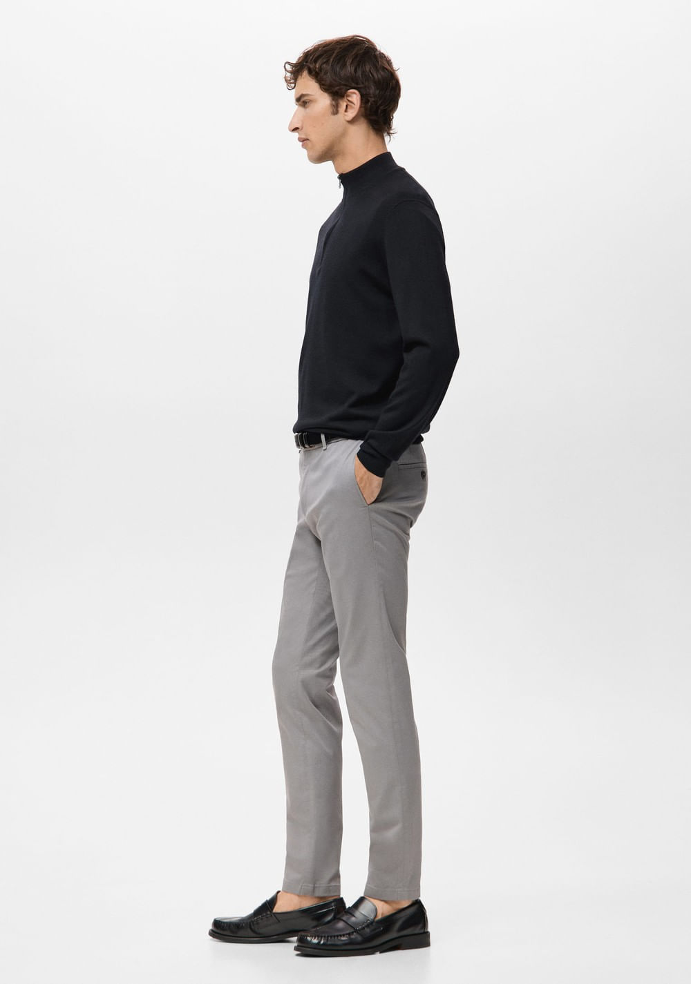 Pantalón Barna Super Slim Fit Chino Sarga Mango 6