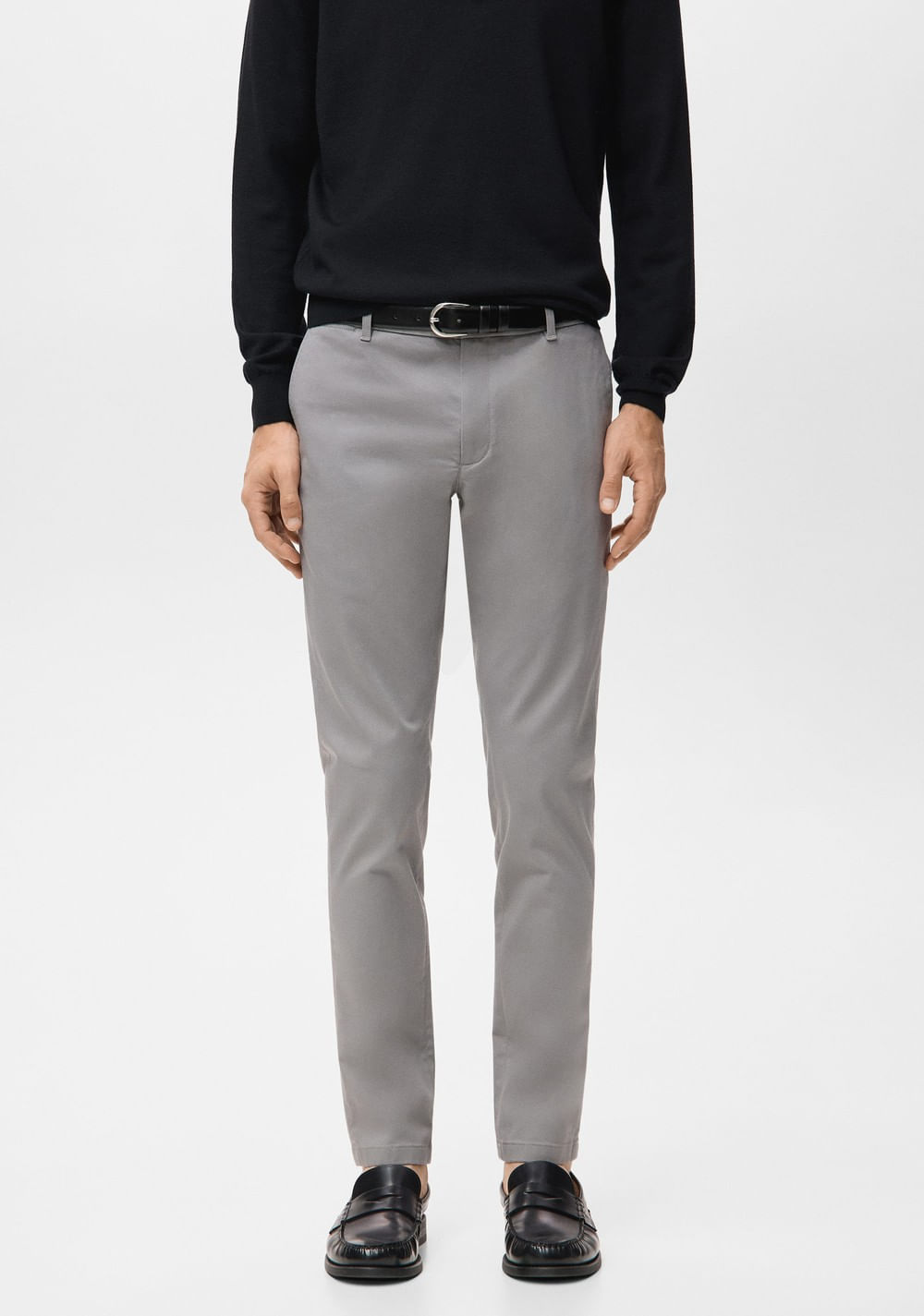 Pantalón Barna Super Slim Fit Chino Sarga Mango Imagen Principal