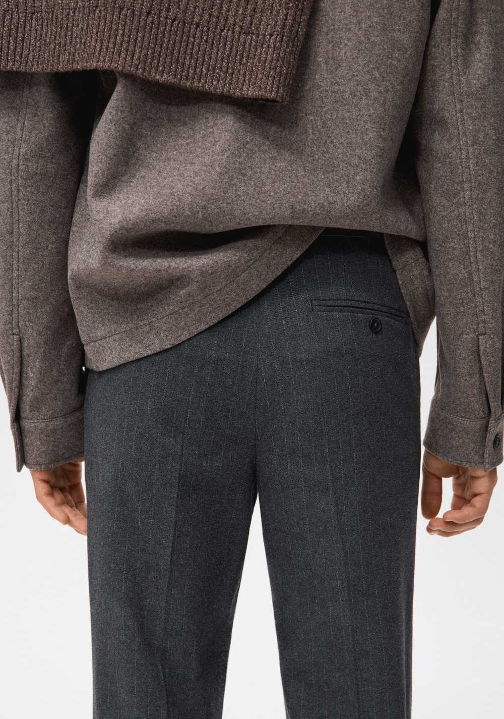 Pantalón Franela Slim Fit Mango 8