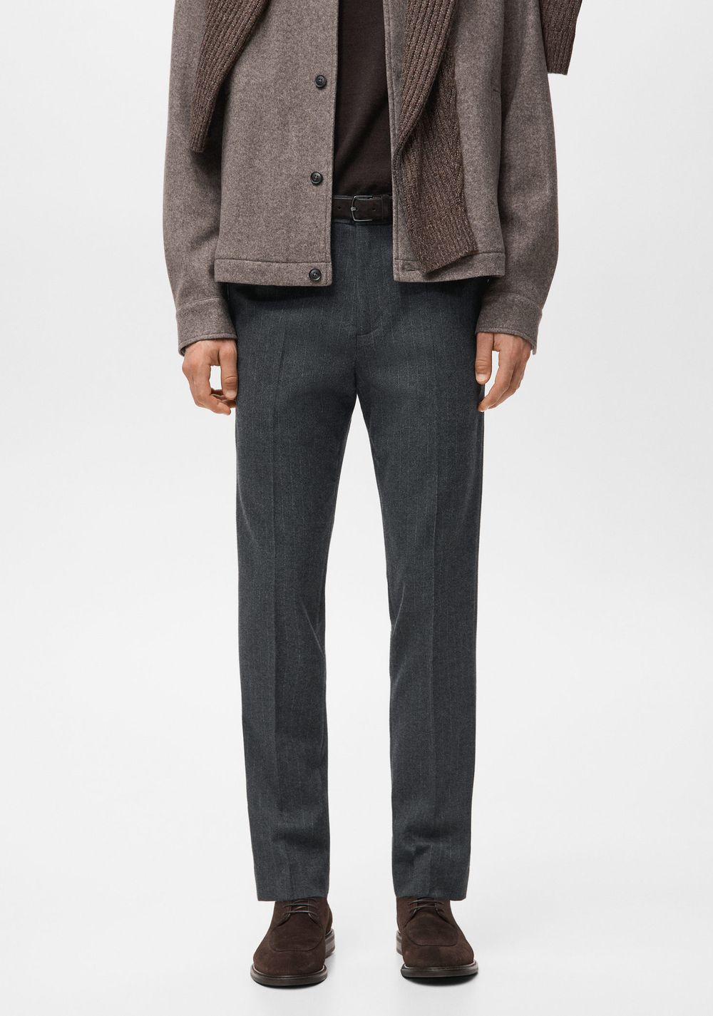 Pantalón Franela Slim Fit Mango Imagen Principal