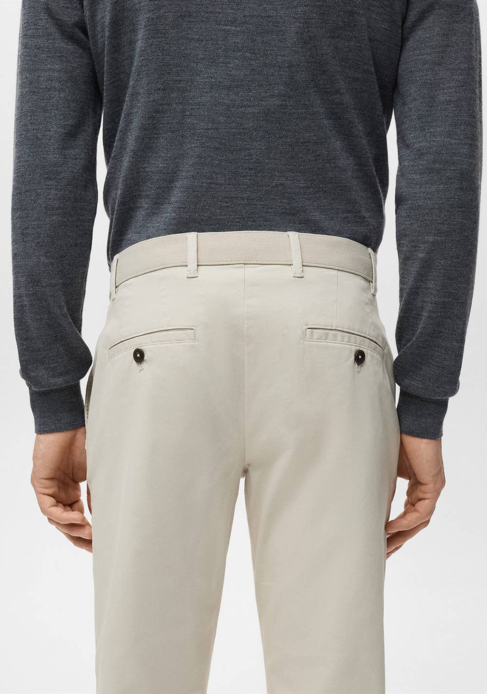Pantalón Prato Chino Super Slim Fit Cropped Mango 6