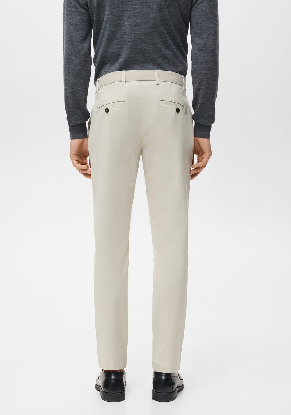 Pantalón Prato Chino Super Slim Fit Cropped Mango 3