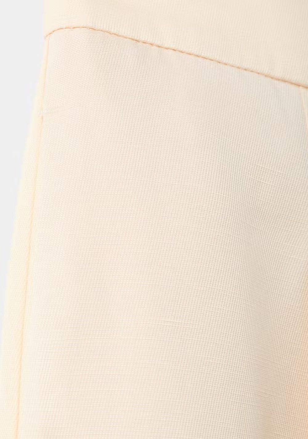 Pantalón Recto Pinzas Lino Mango 6