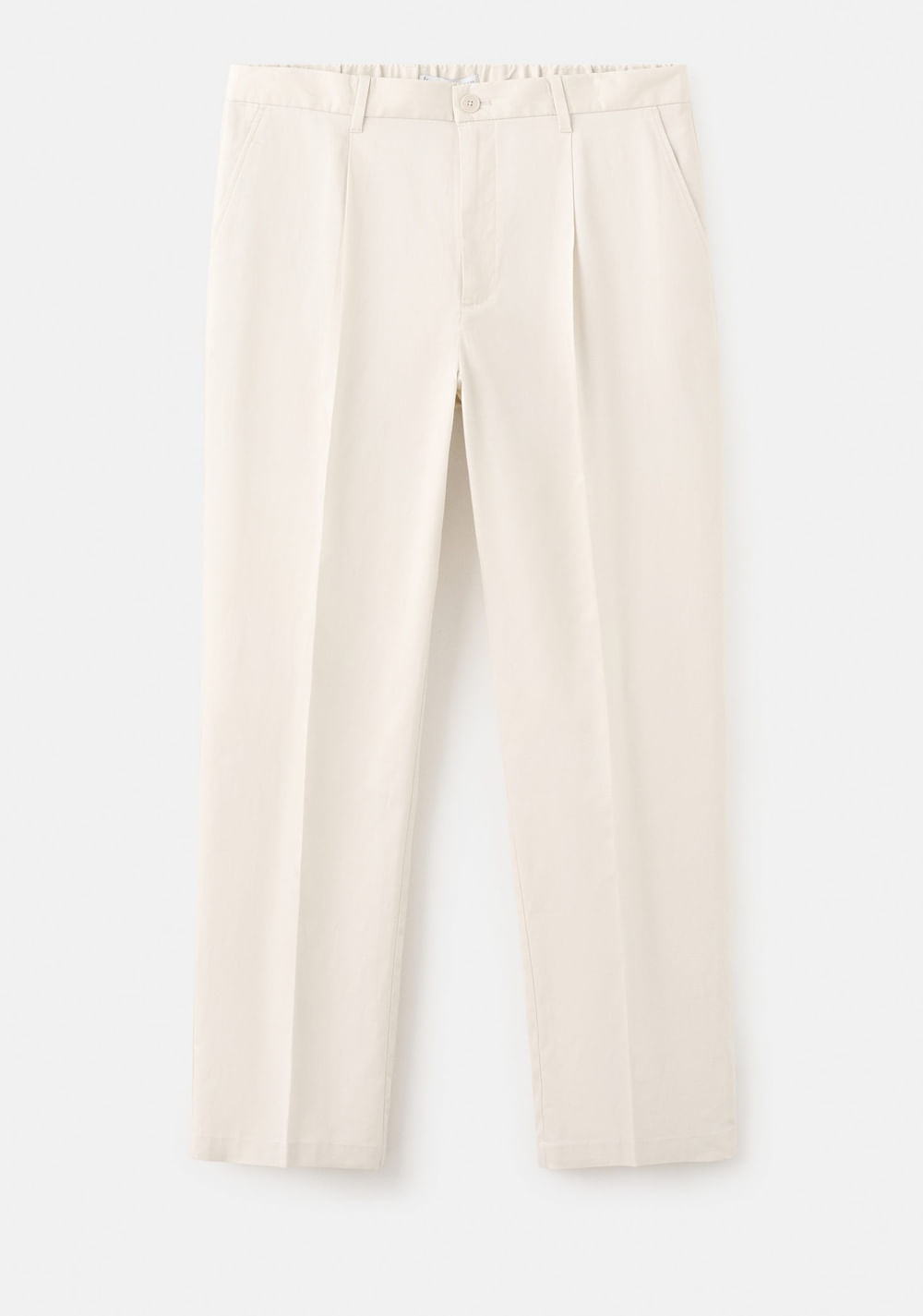 Pantalón Regular Fit Fluido Pinzas Mango 9