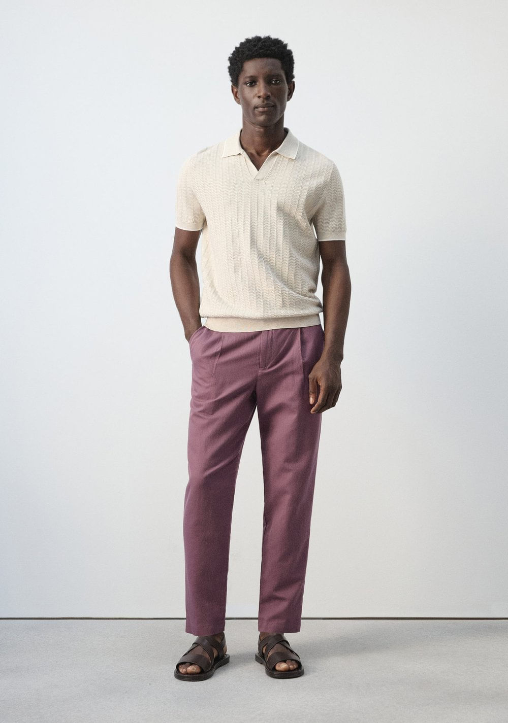 Pantalón Slim Fit Cropped Mango 2