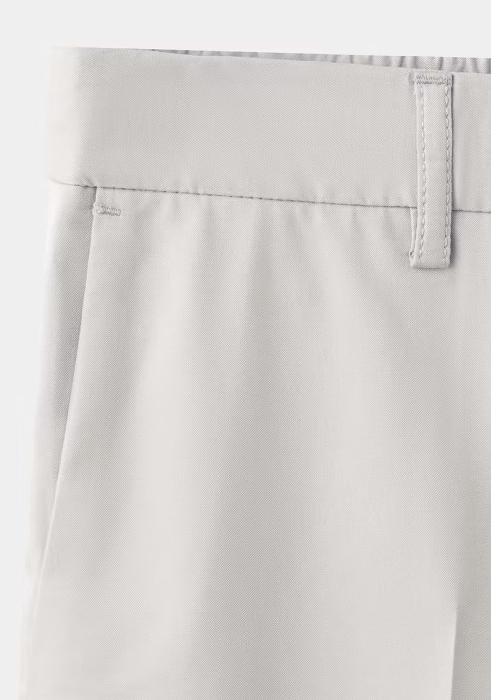 Pantalón Slim Fit Cropped Mezcla Algodón Mango 7