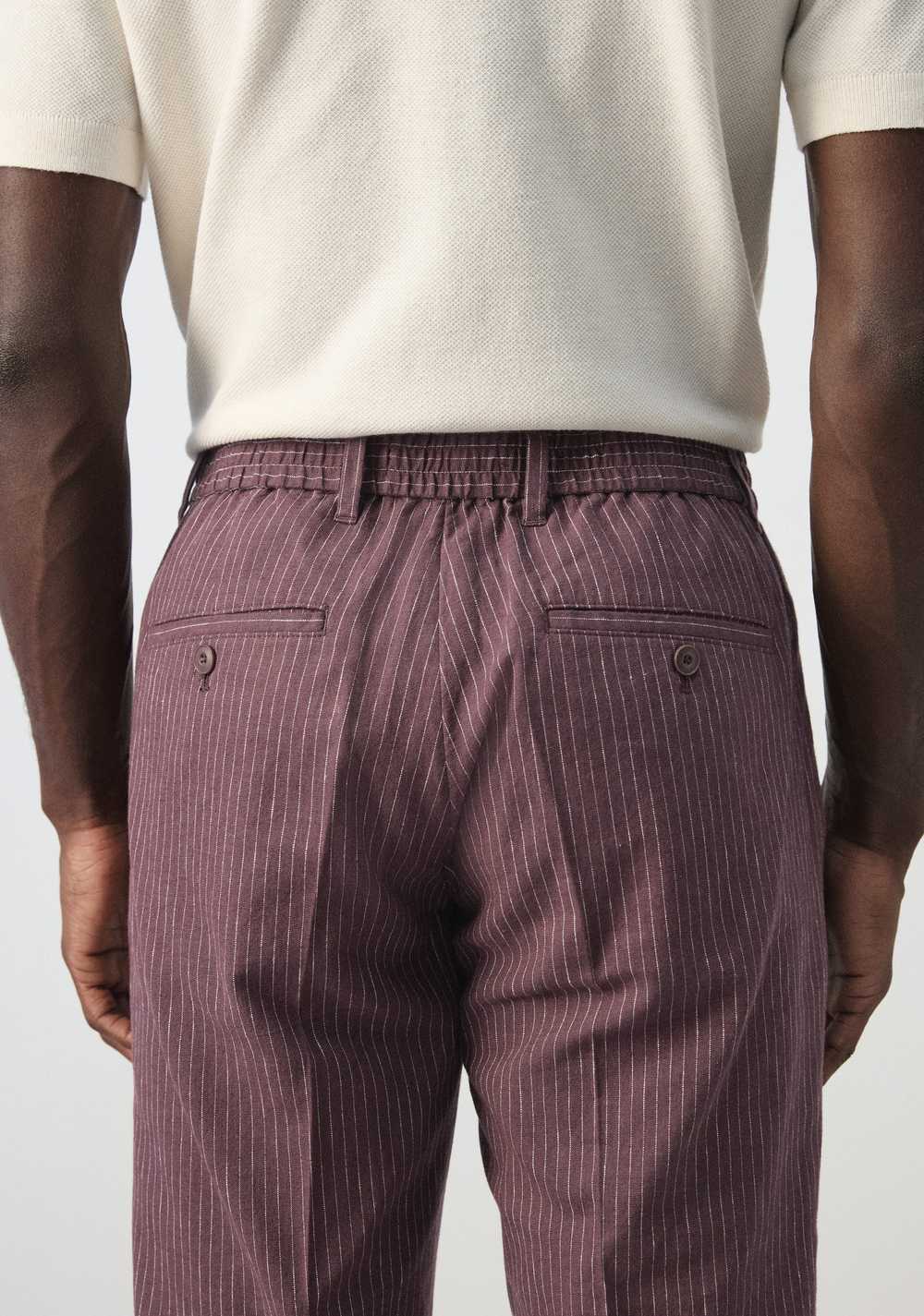 Pantalón Slim Fit Rayas Mango 8
