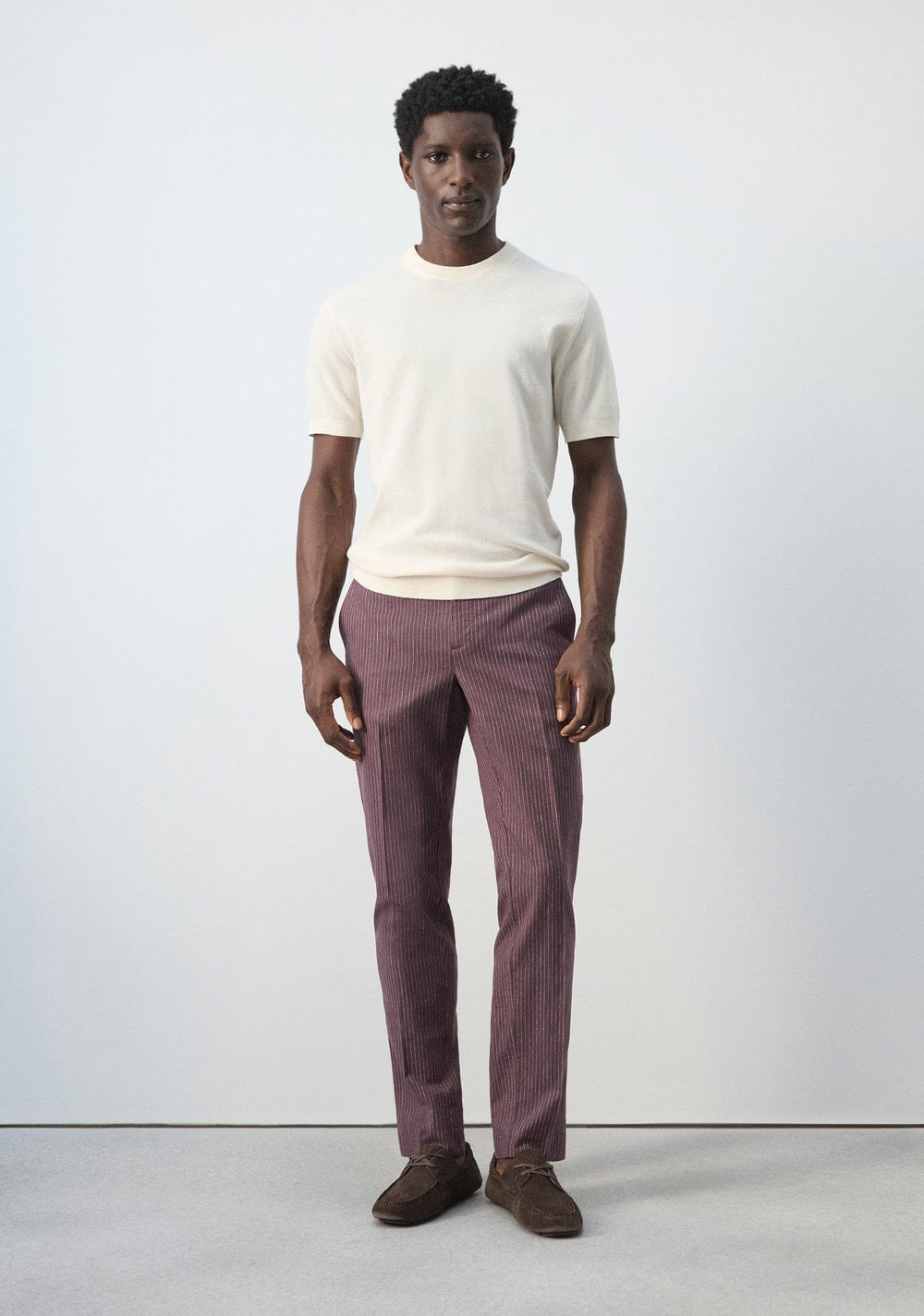 Pantalón Slim Fit Rayas Mango 2