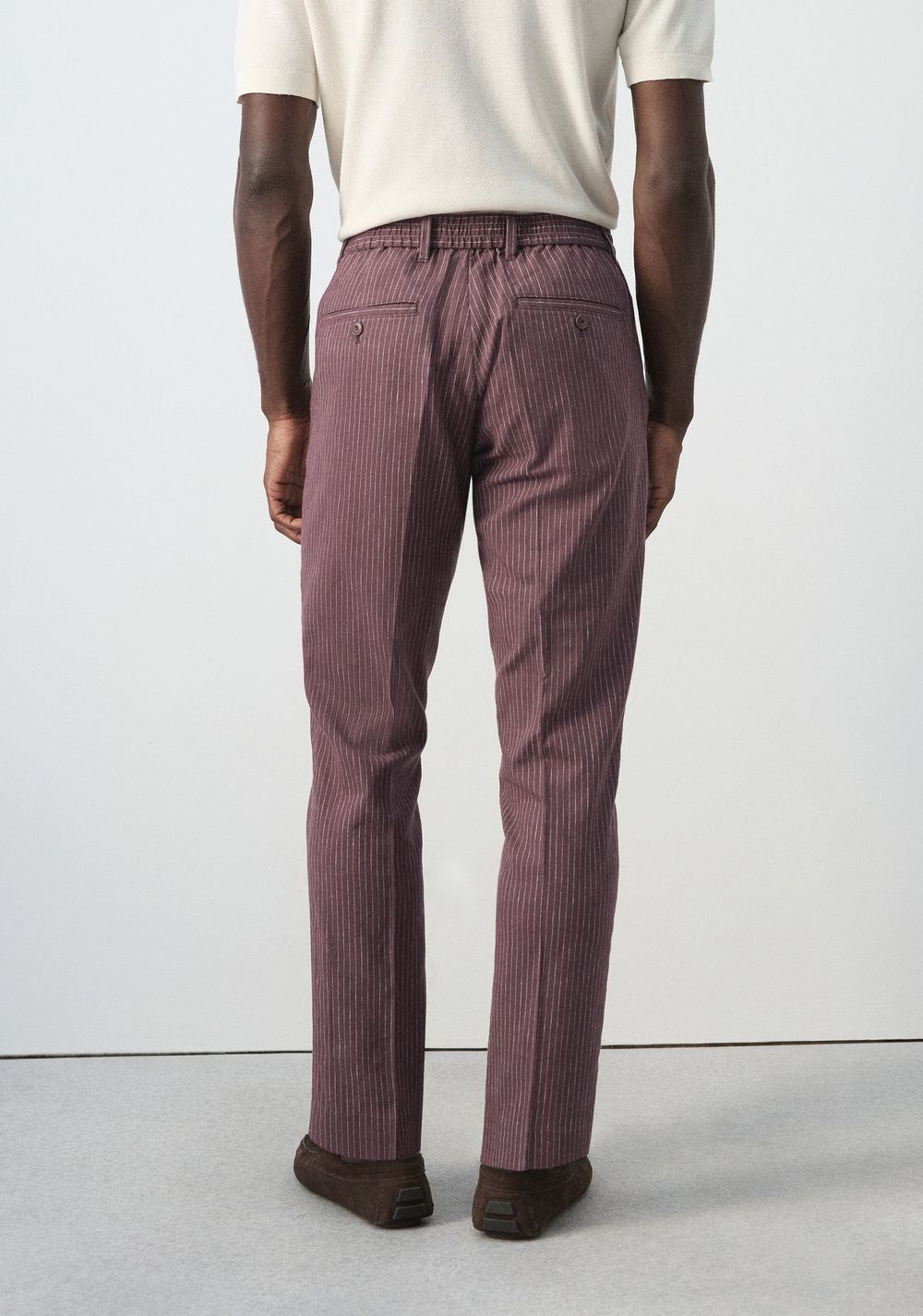 Pantalón Slim Fit Rayas Mango 3