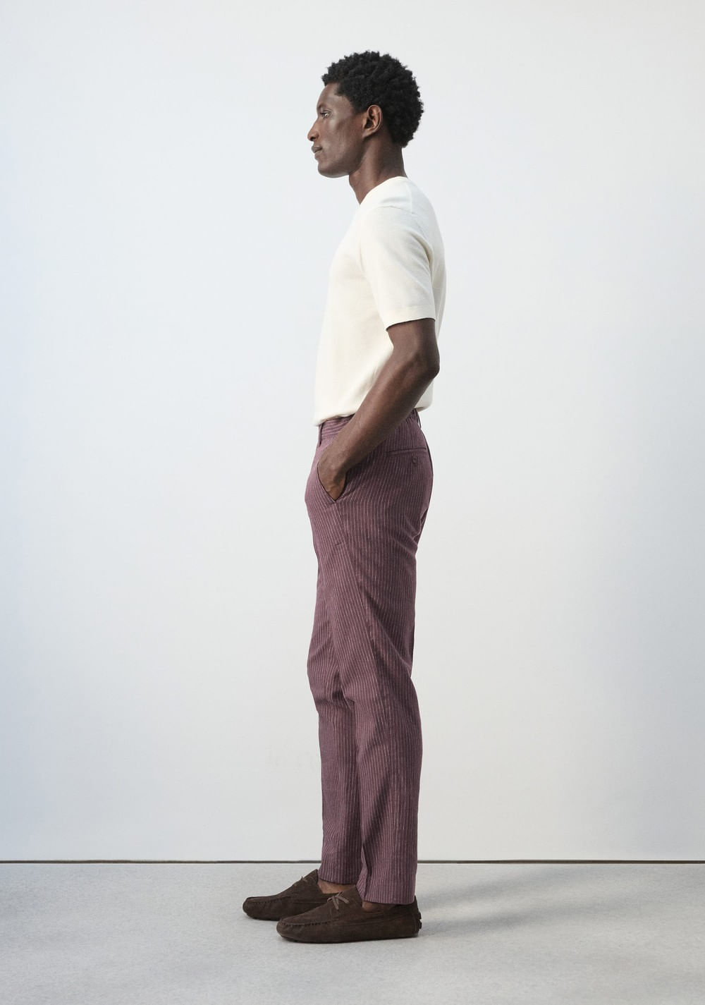 Pantalón Slim Fit Rayas Mango 6