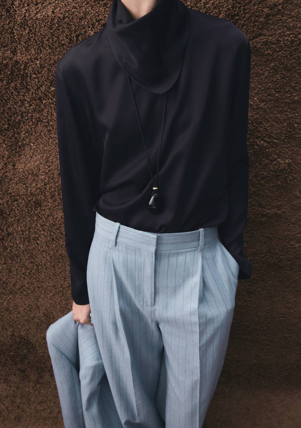 Pantalón Traje Raya Diplomática Mango 5