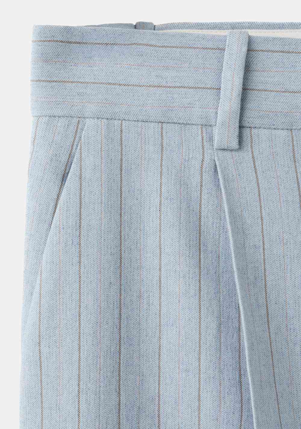Pantalón Traje Raya Diplomática Mango 6