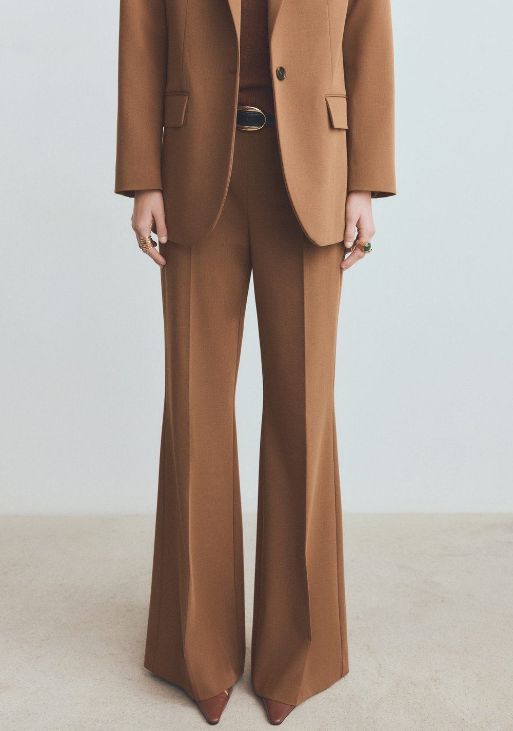 Pantalón Traje Wide Leg Mango 5