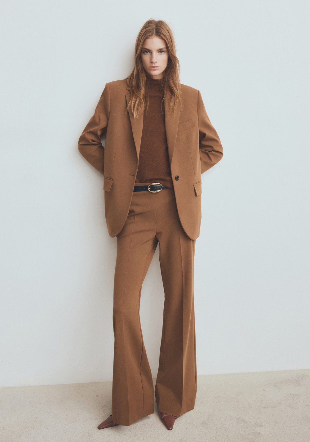 Pantalón Traje Wide Leg Mango 2