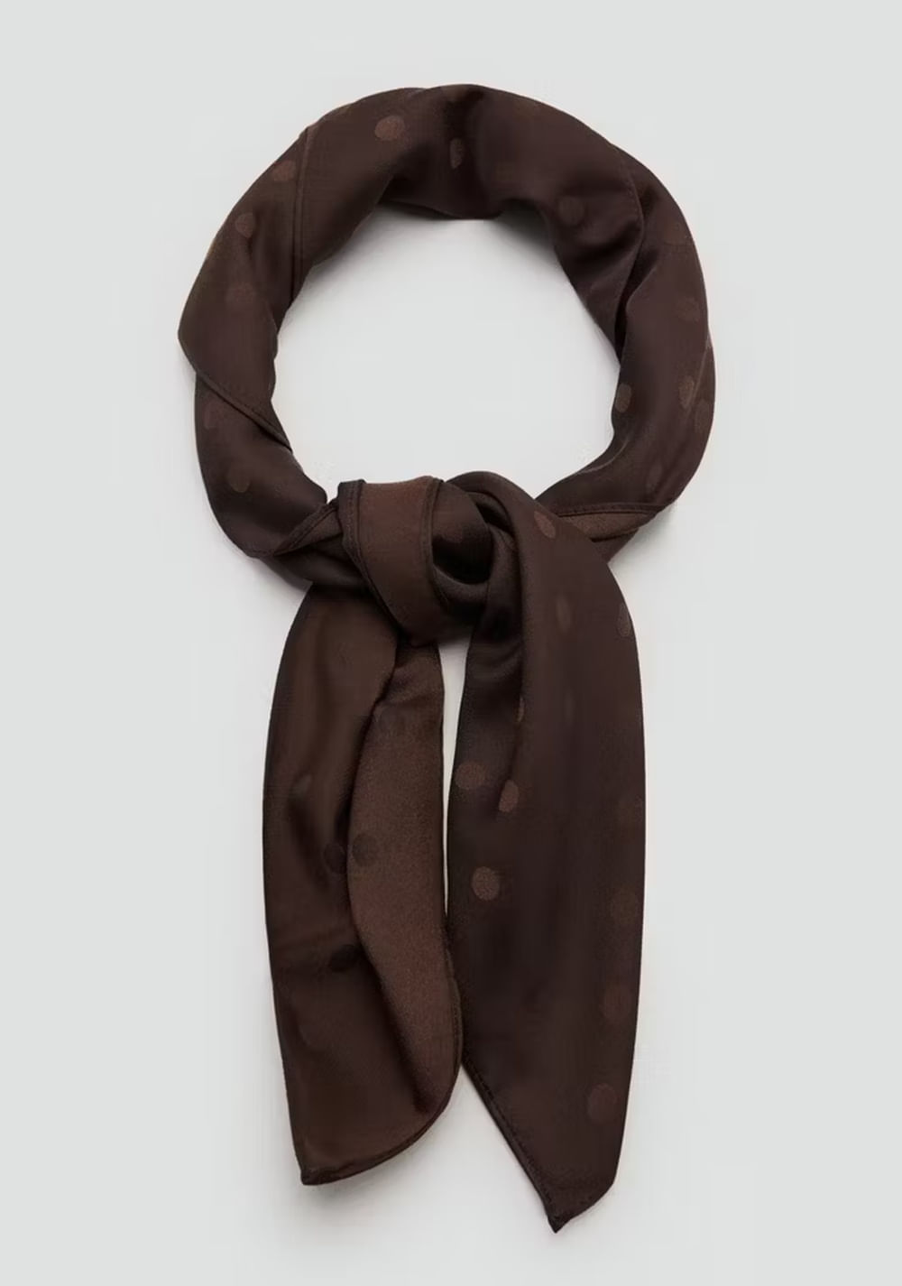 Pañuelo Jacquard Topos Mango 3
