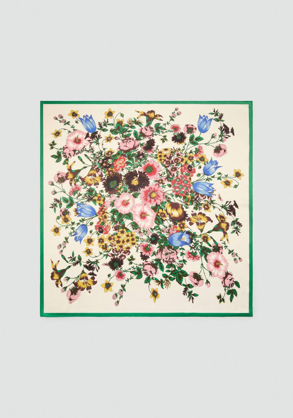 Pañuelo Satinado Floral Mango
