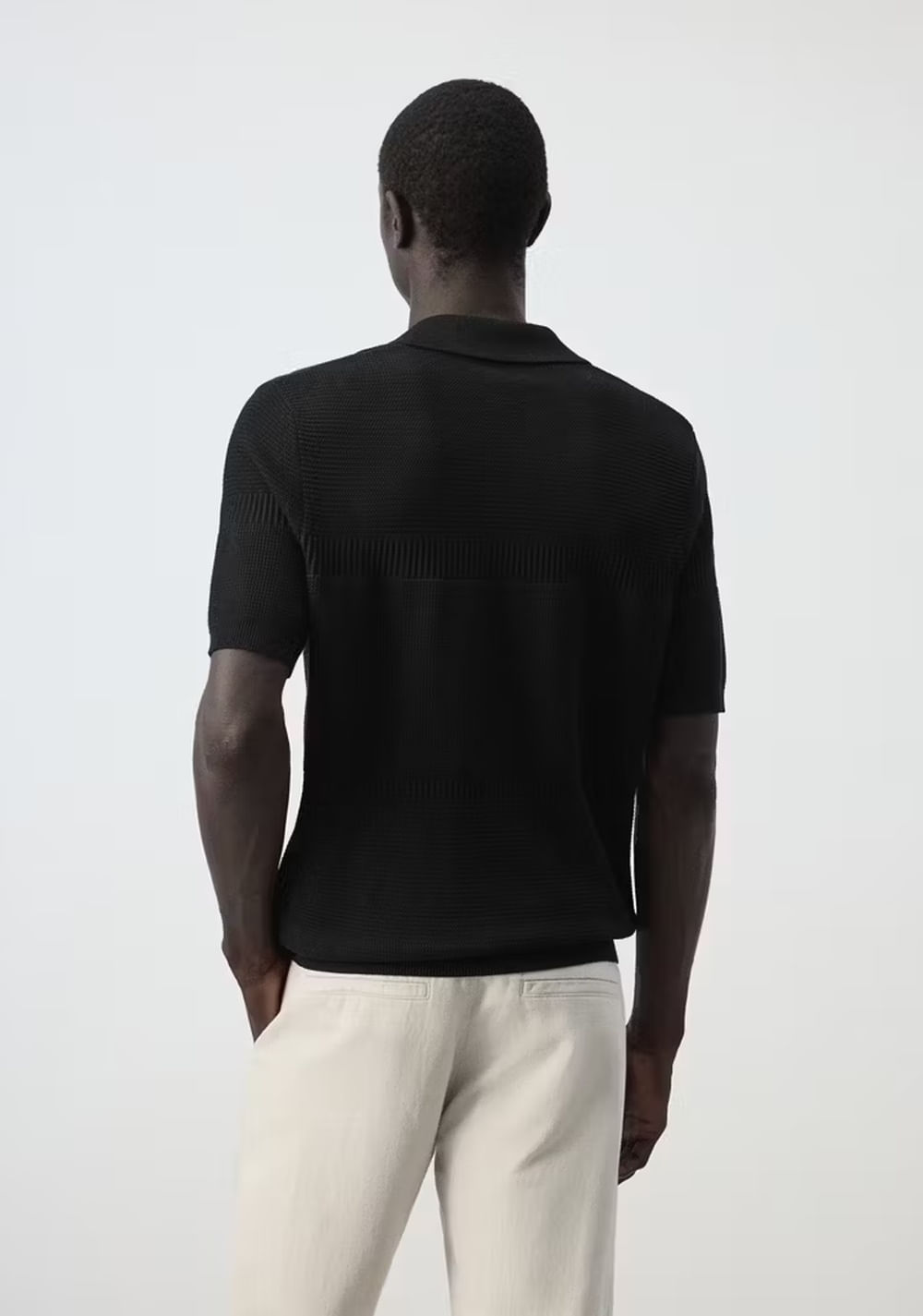 Polo 100% Algodón Punto Fino Mango 3