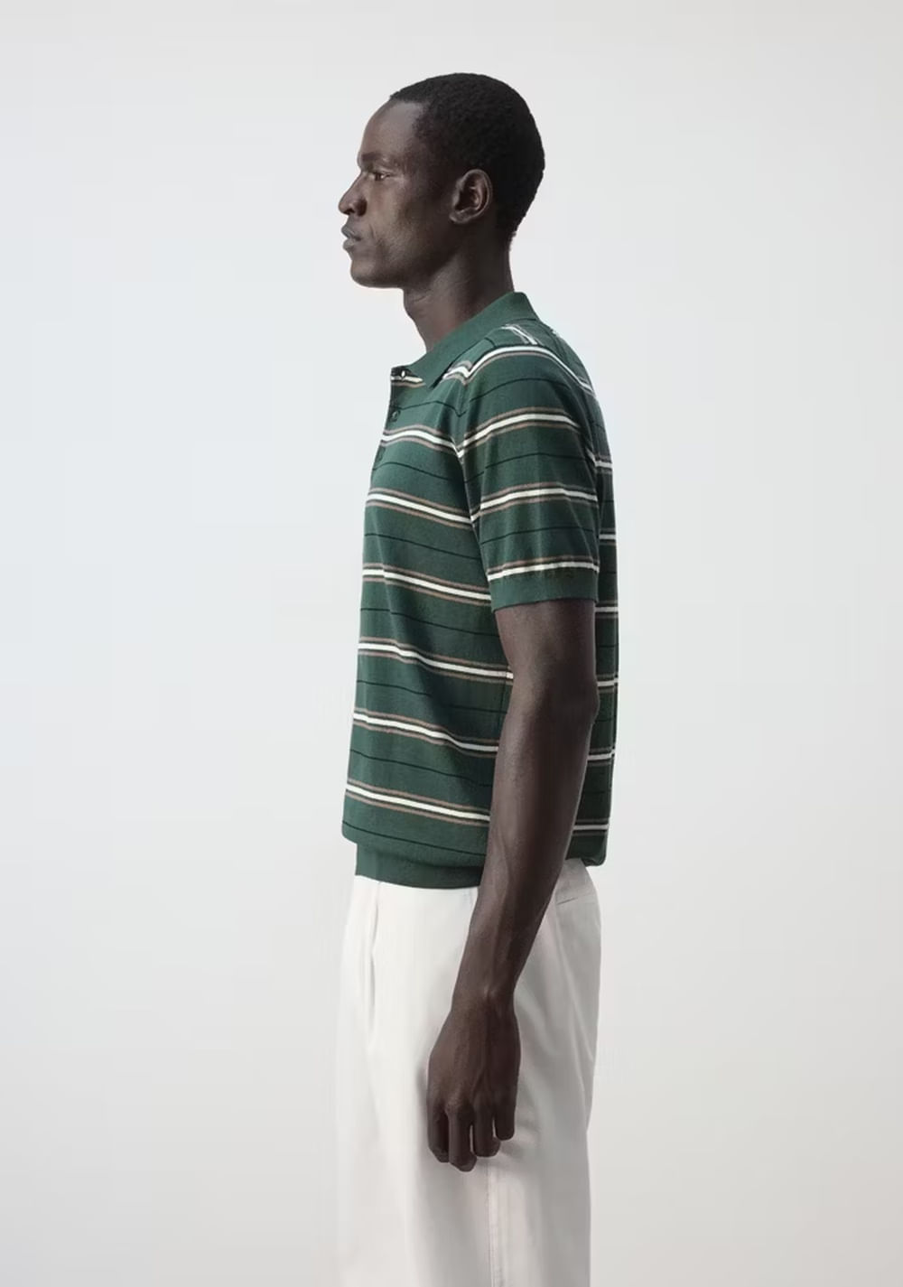 Polo 100% Algodón Punto Fino Rayas Mango 5