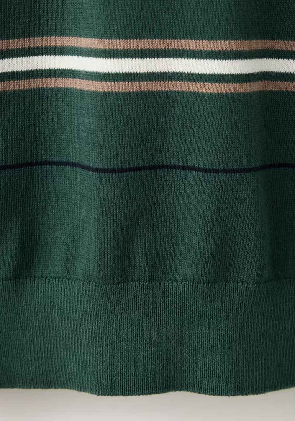 Polo 100% Algodón Punto Fino Rayas Mango 7