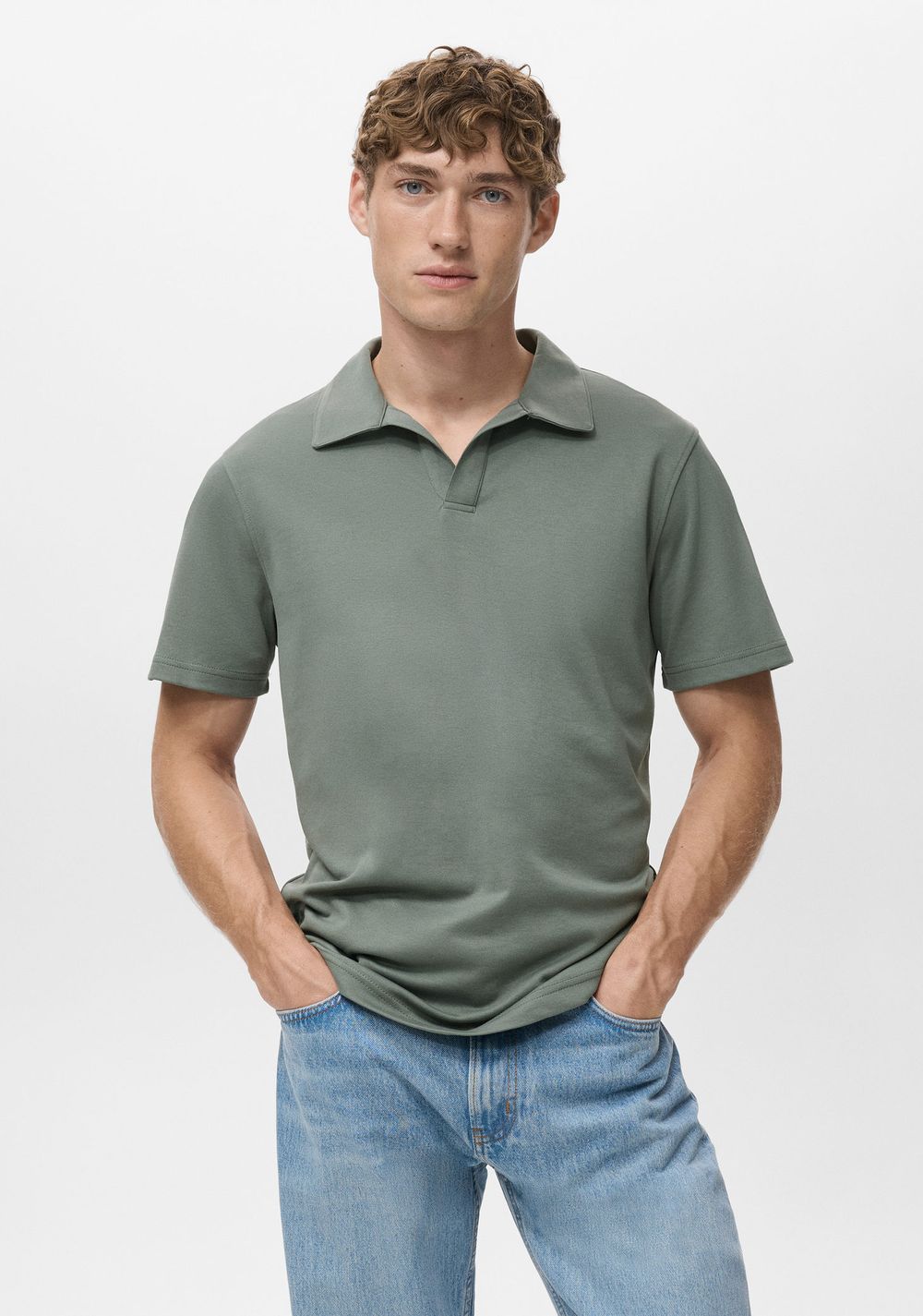 Polo Algodón Piqué Mango Imagen Principal