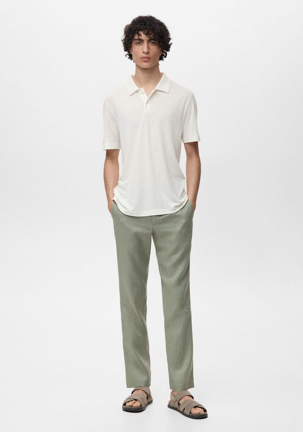 Polo de Lino Slim Fit Mango 9
