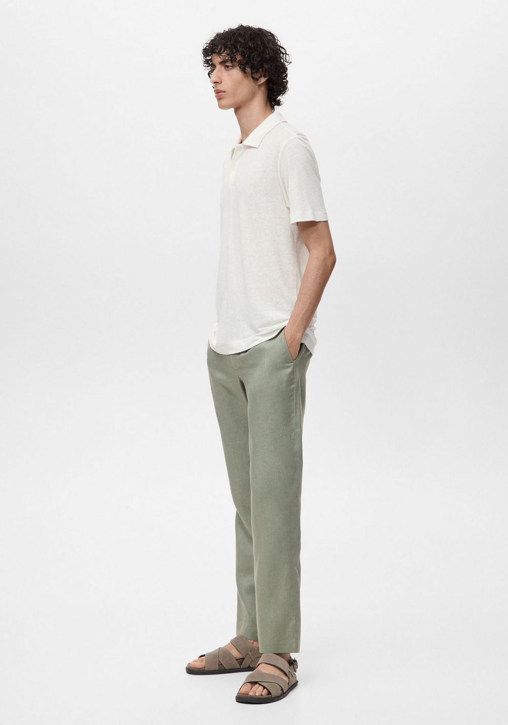 Polo de Lino Slim Fit Mango 6