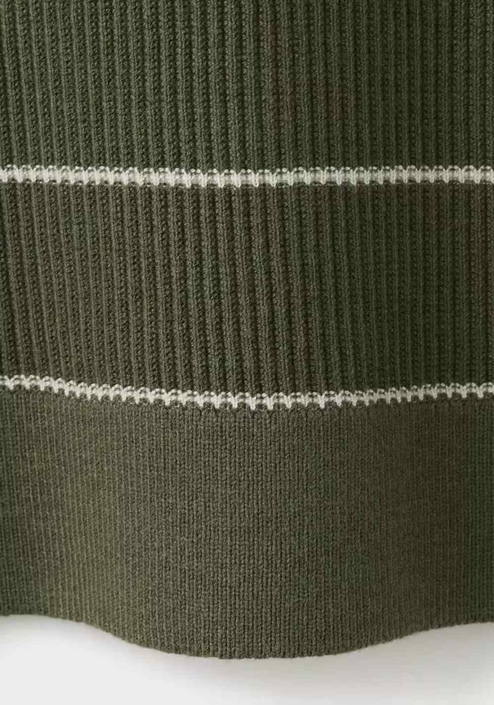 Polo Mezcla Algodón Punto Canalé Mango 7