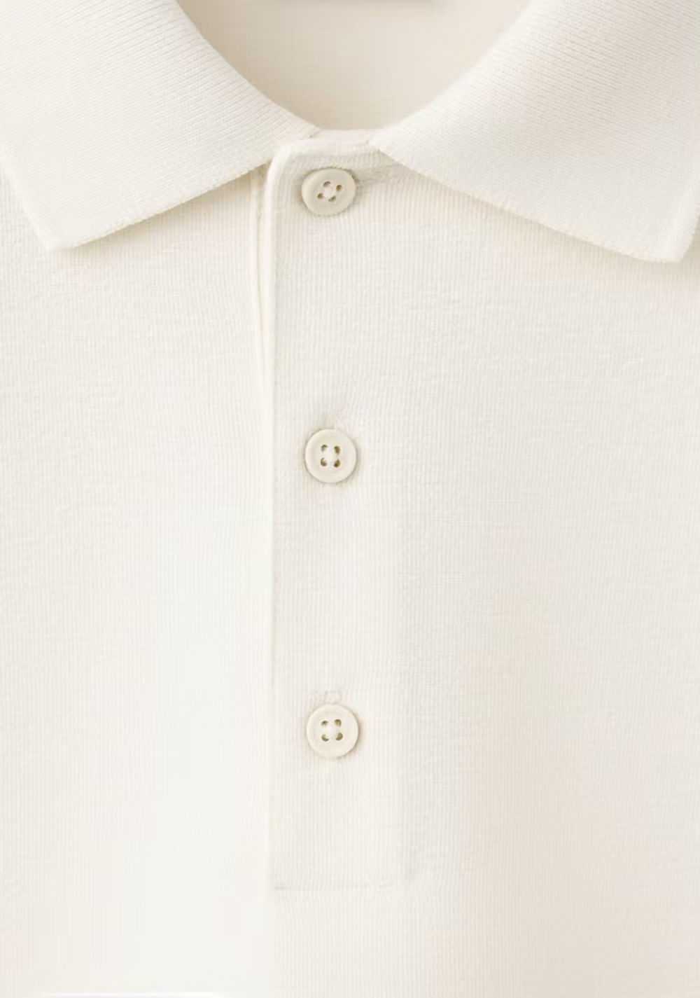 Polo Mezcla Algodón Textura Mango 6