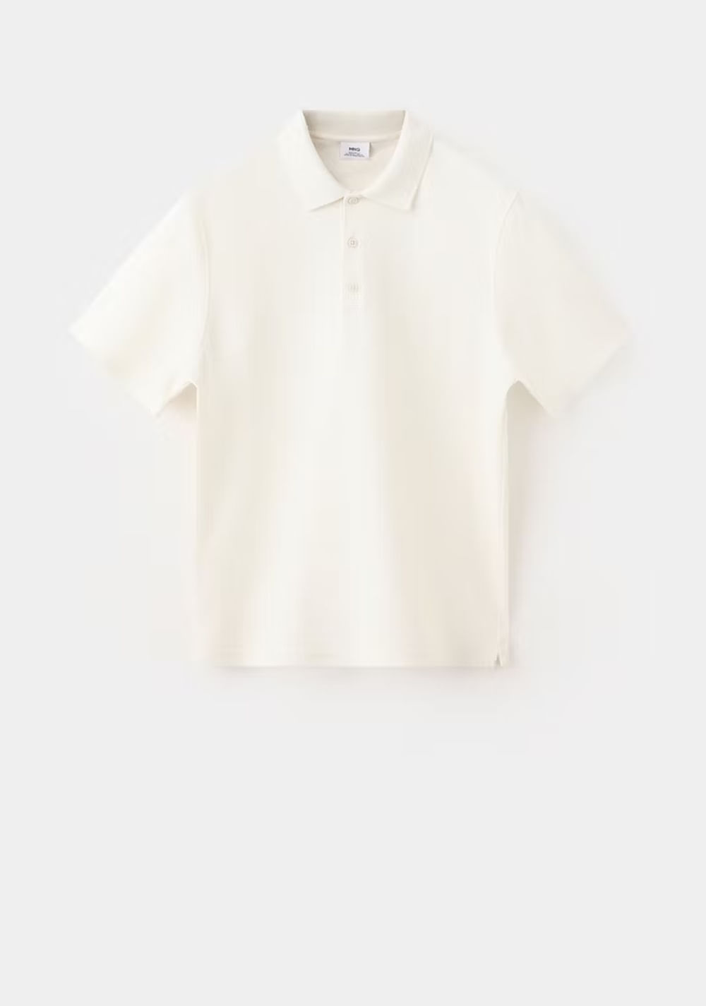 Polo Mezcla Algodón Textura Mango 8
