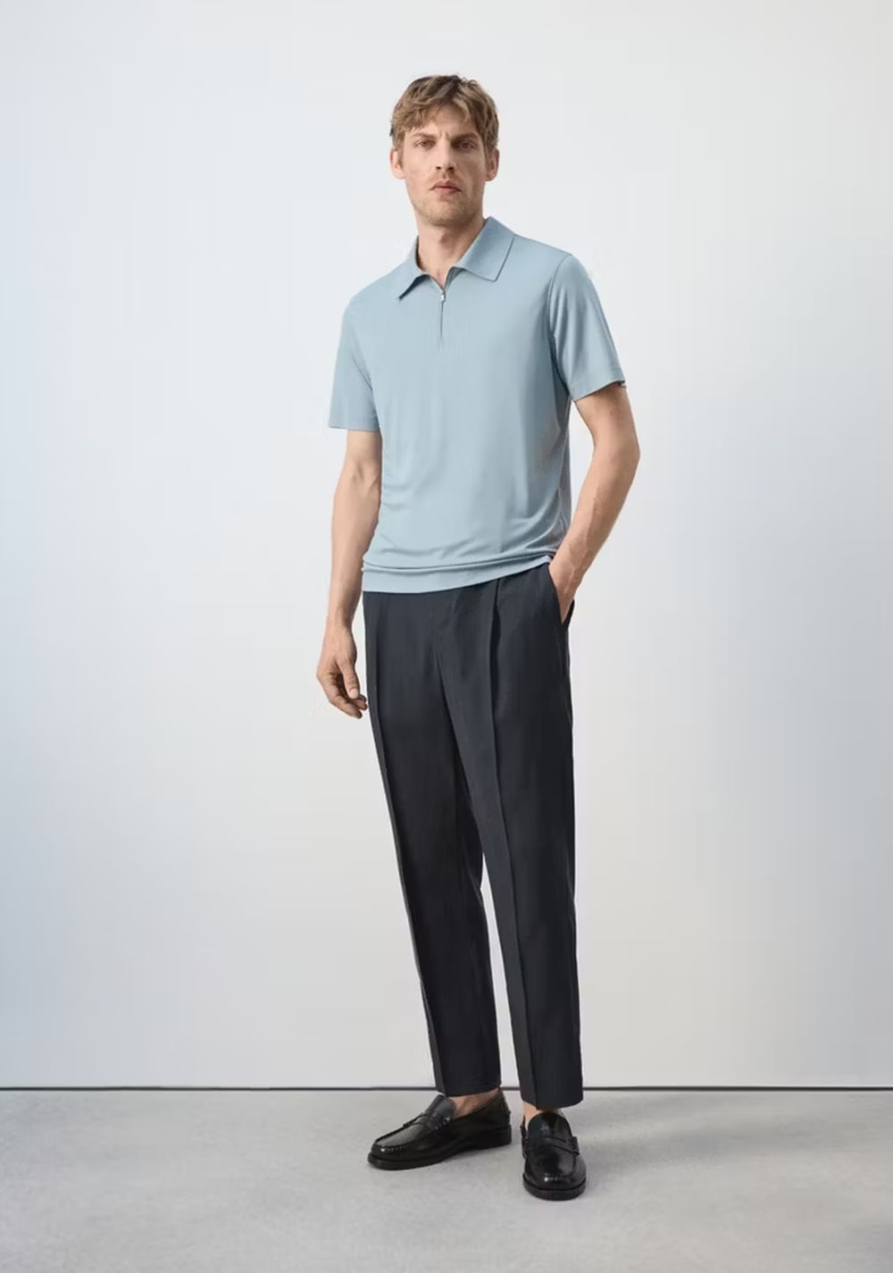 Polo Regular Fit Cierre Mango 2