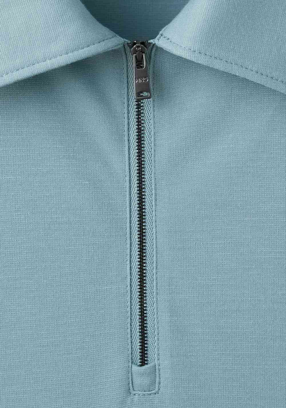 Polo Regular Fit Cierre Mango 6