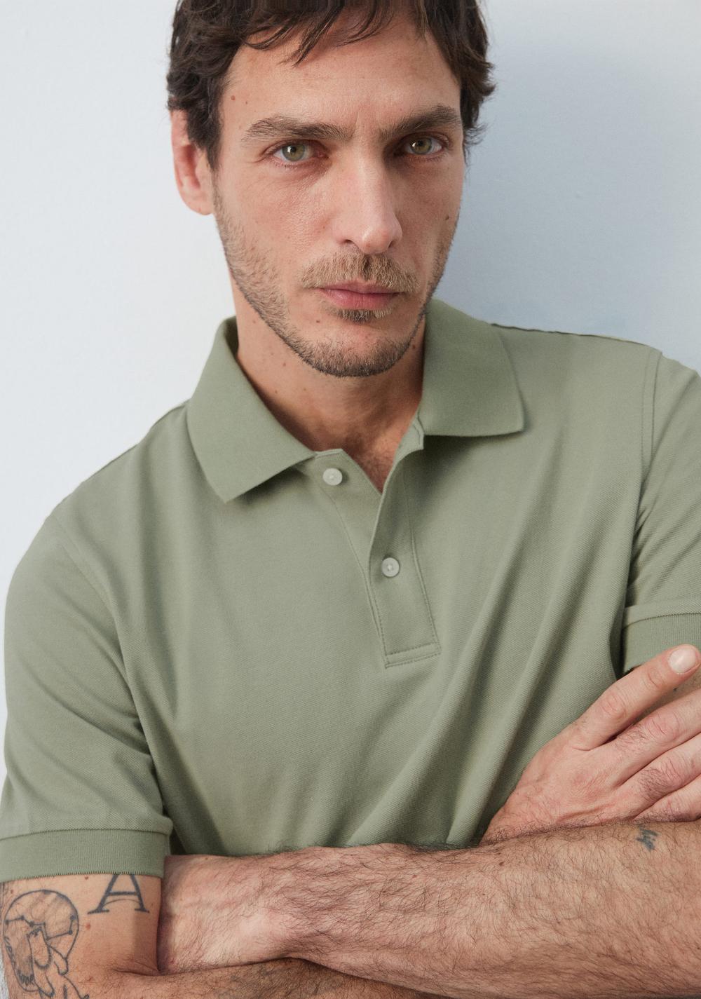 Polo Regular Fit Piqué Mango 5