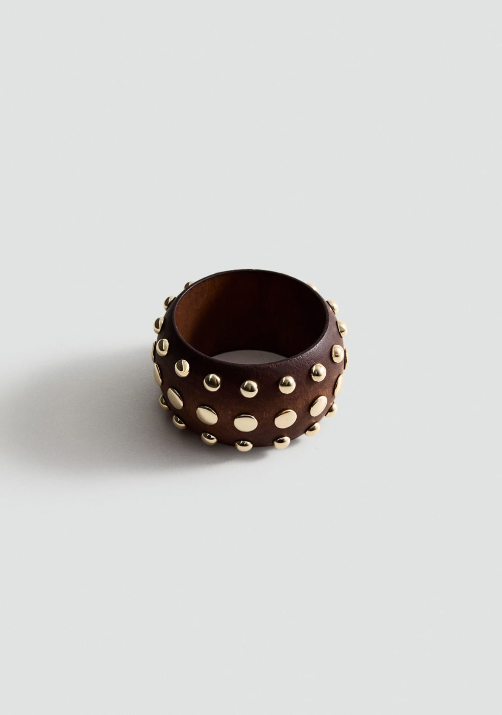 Pulsera Madera Tachuelas Mango