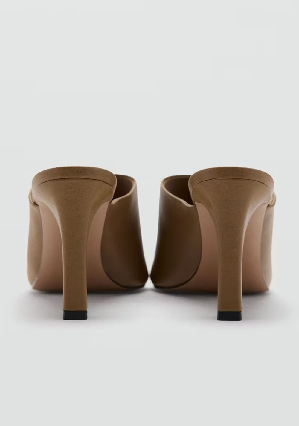 Sandalias de Piel Tacón Mango 4