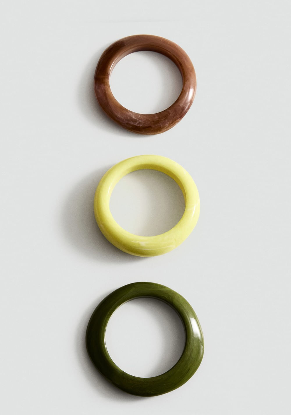 Set de 3 Maxi Pulseras Volumen Combinadas Mango