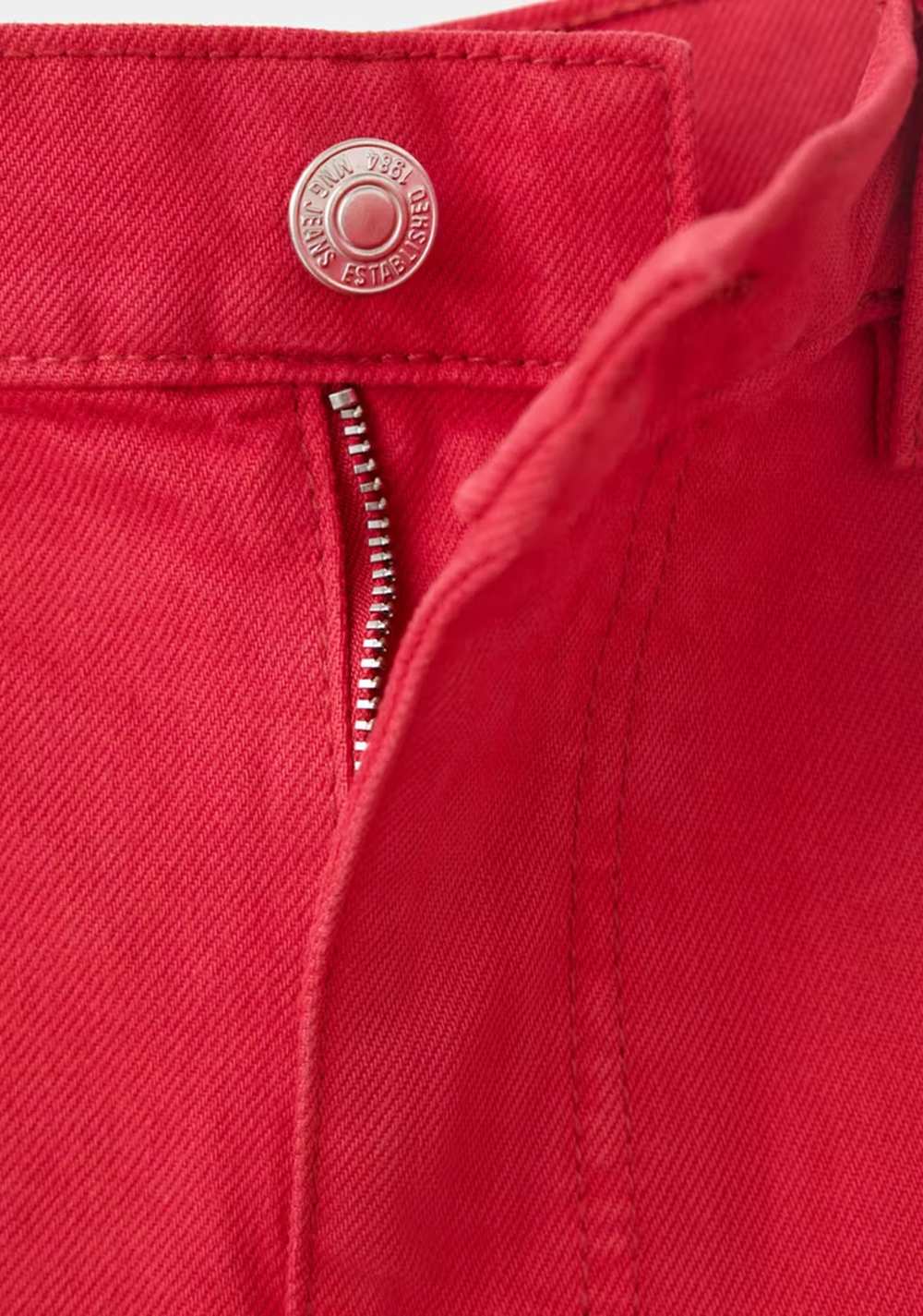 Shorts de Jeans Tiro Alto Mango 5