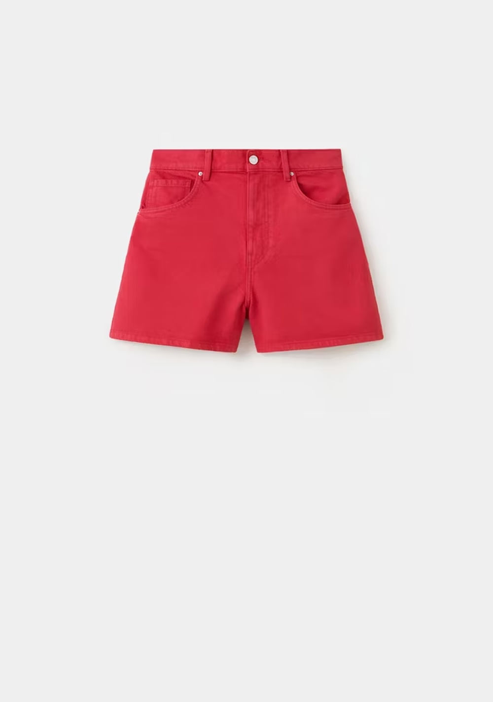 Shorts de Jeans Tiro Alto Mango 7