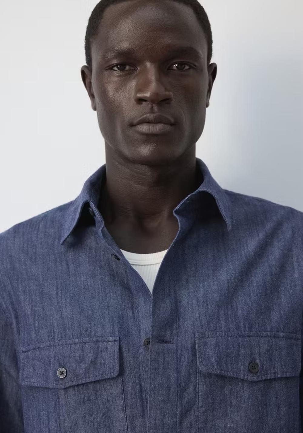 Sobrecamisa de Jeans 100% Algodón Mango 4