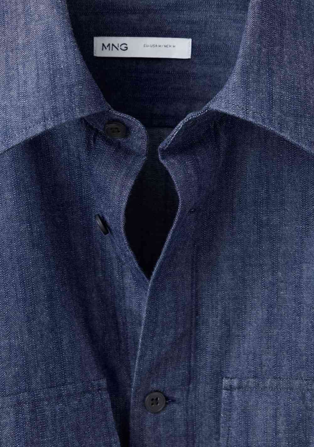Sobrecamisa de Jeans 100% Algodón Mango 6