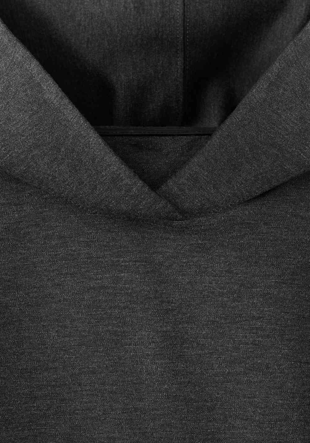 Sudadera Punto Jaspeado Capucha Mango 7