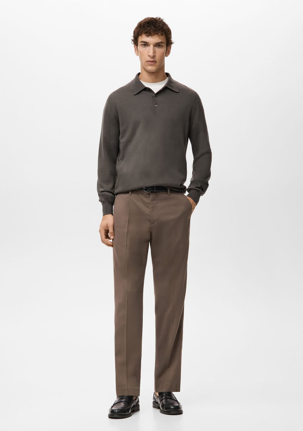 Suéter Tipo Polo Mango 8