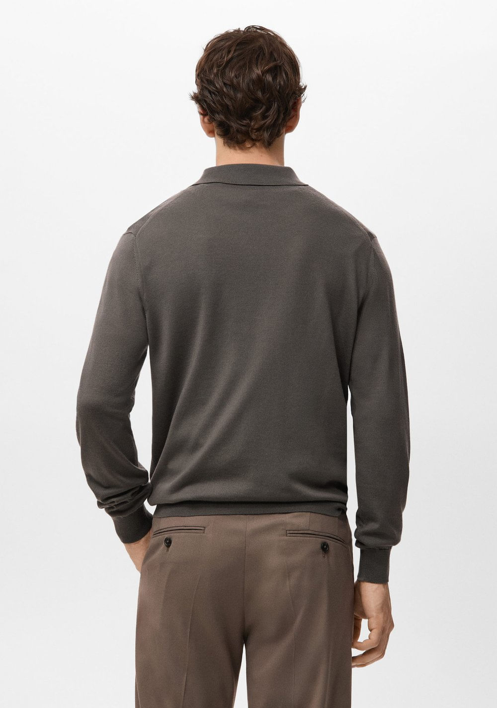 Suéter Tipo Polo Mango 3