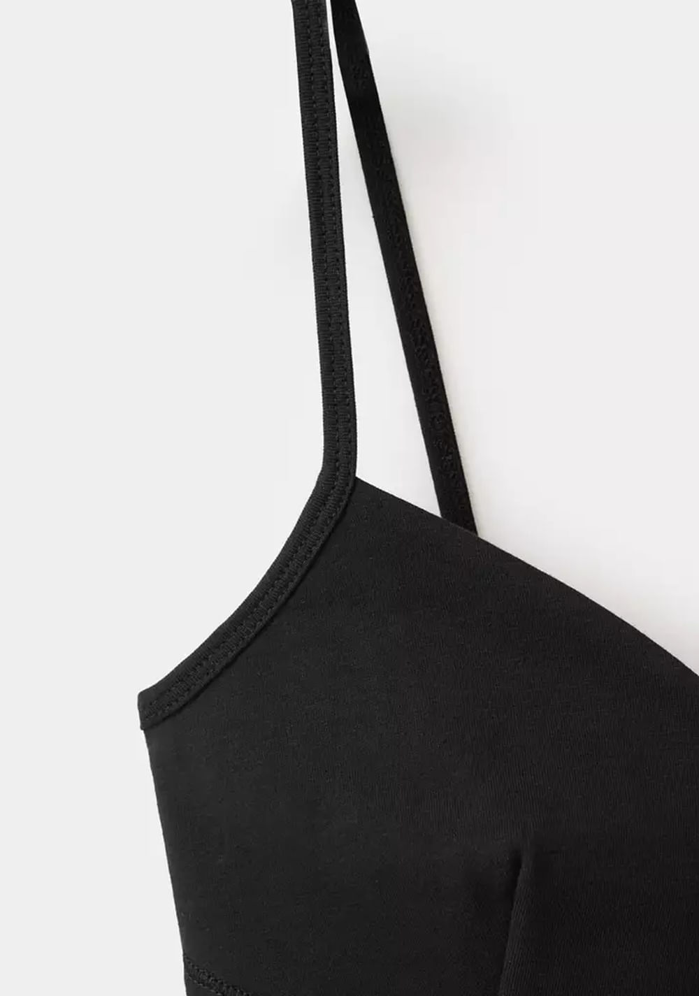 Top Algodón Tirantes Cuello Pico Mango 5